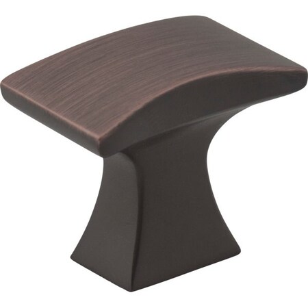 Jeffrey Alexander 1-1/4" Overall Length Brushed Oil Rubbed Bronze Flared Philip Cabinet Knob 767DBAC